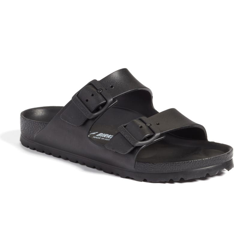 Black Birkenstock Essentials Arizona Waterproof Slide Sandal 