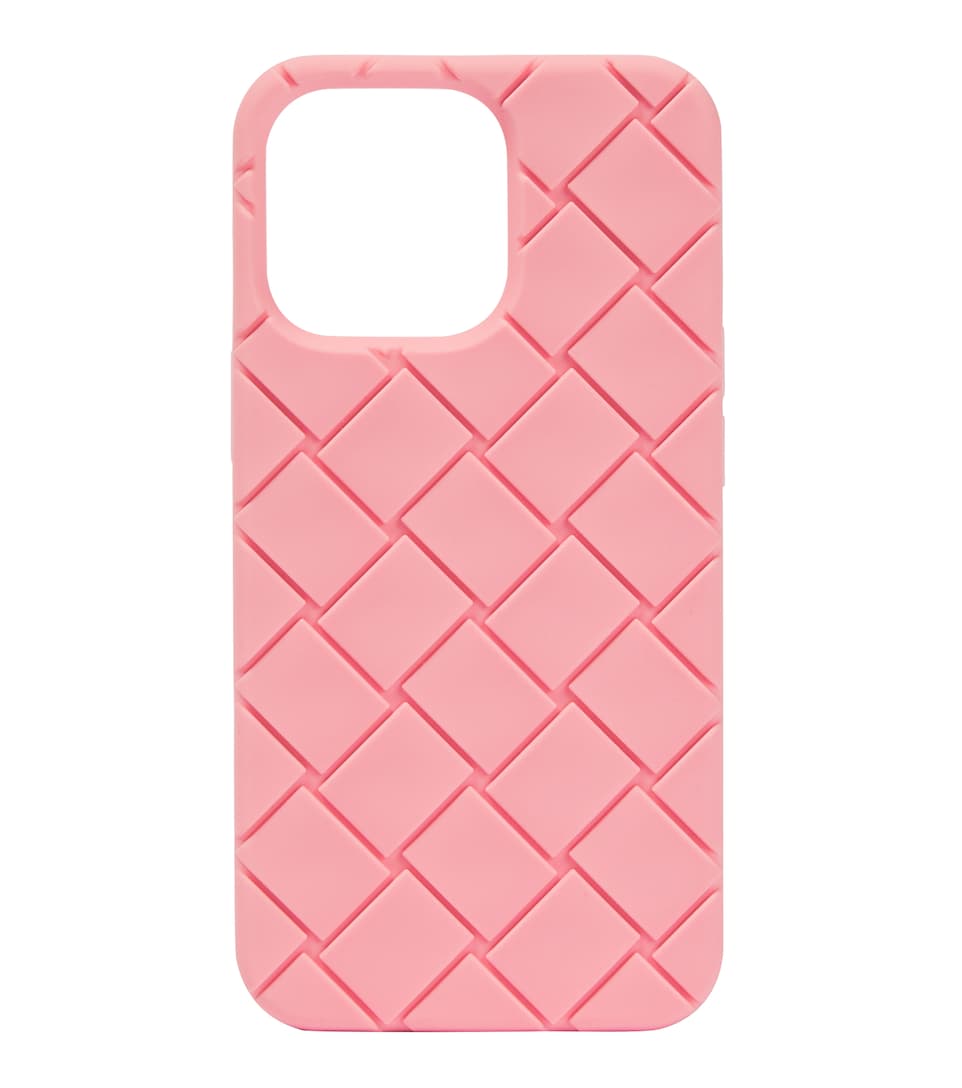 Pink Bottega Veneta iPhone 13 Pro silicone case 