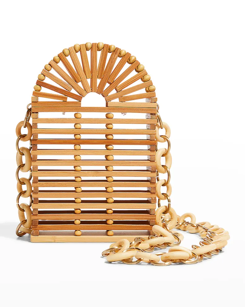 Tan Cult Gaia Ark Cutout Phone Crossbody Bag 