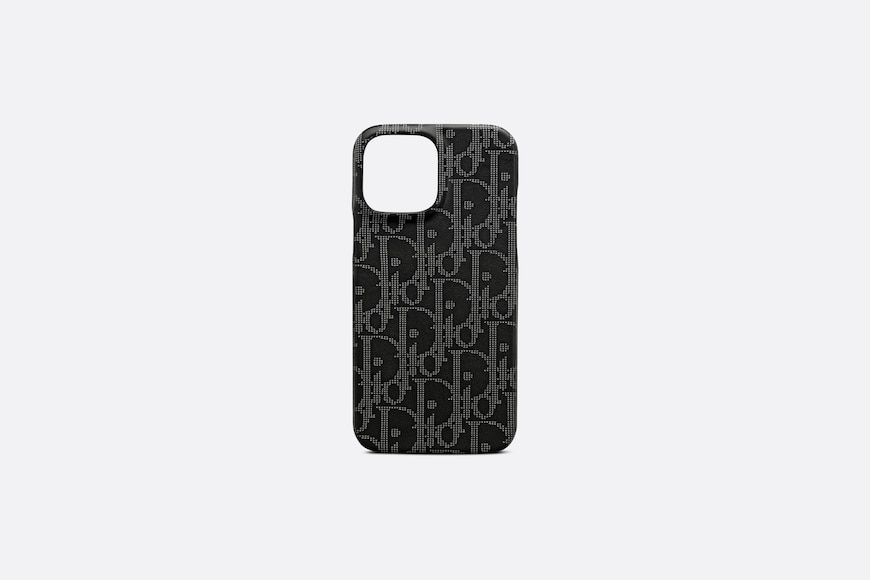 Black and grey Dior Oblique Cover For Iphone 13 Pro Max 