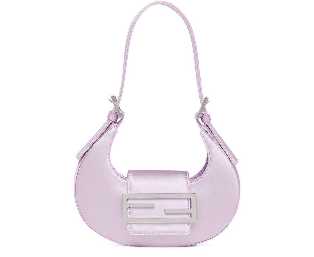 Purple Fendi Cookie mini hobo bag 