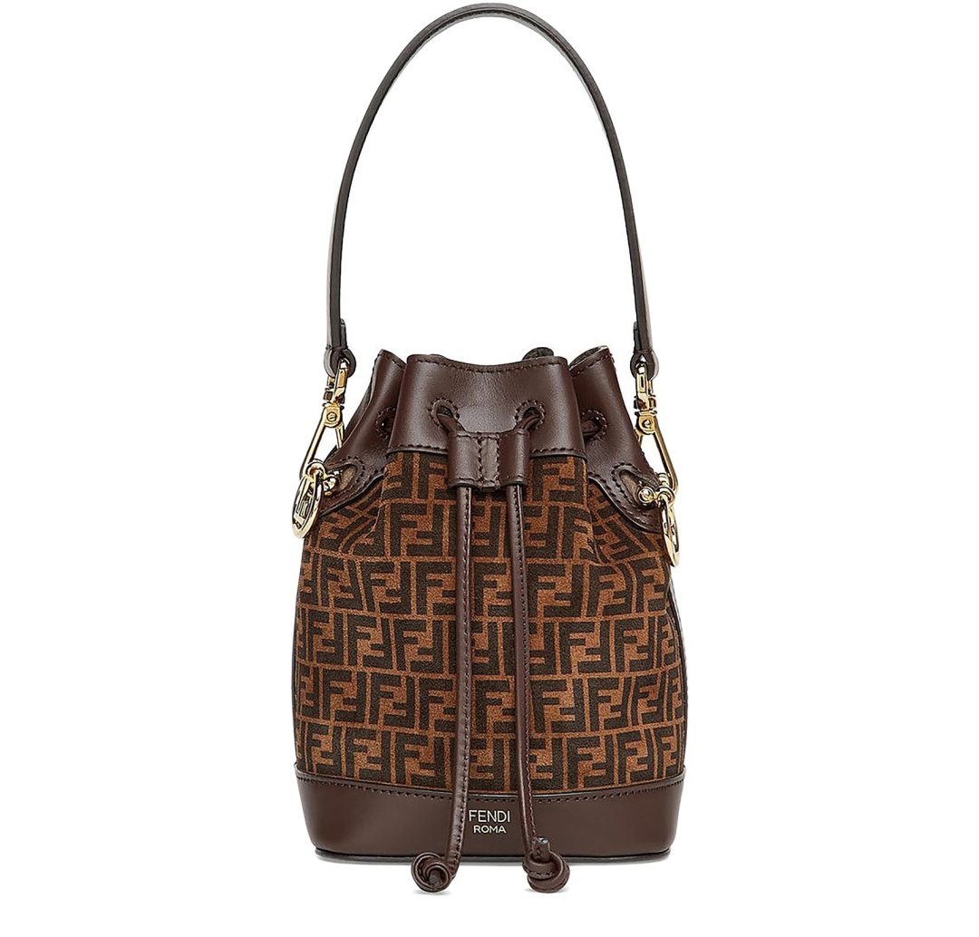 Brown Fendi Mon Trésor Bucket Bag 