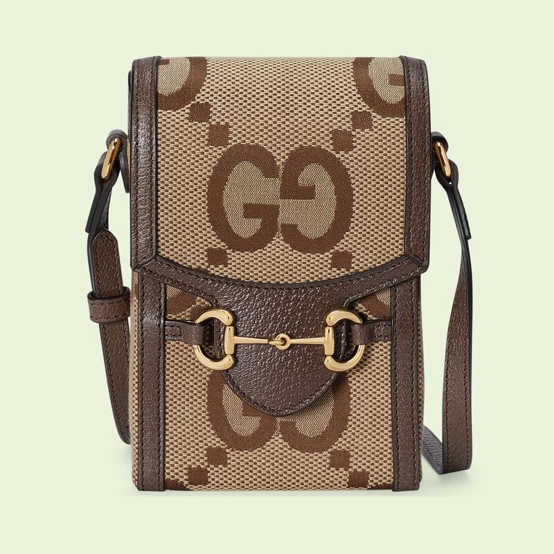 Brown Gucci Jumbo GG mini bag 