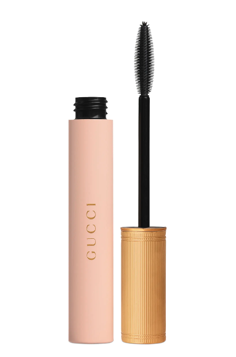 Pink and gold bottle of Gucci Mascara L'Obscur 