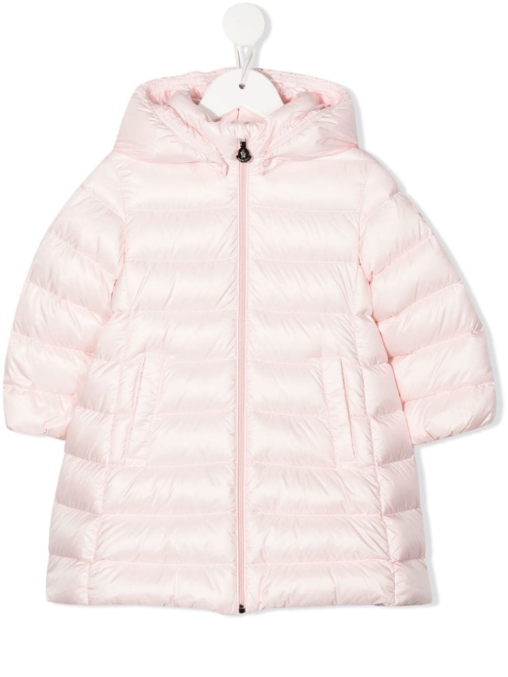 Pink Moncler Enfant quilted padded coat 