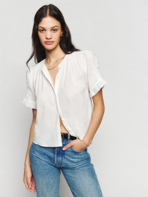 White Reformation Adeline Top 