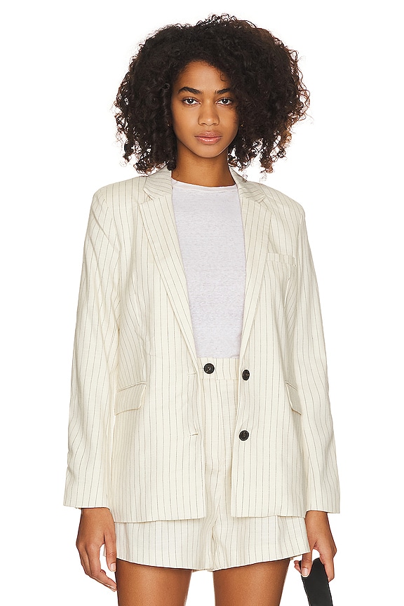 Rails Pinstripe Off White Stanton Blazer