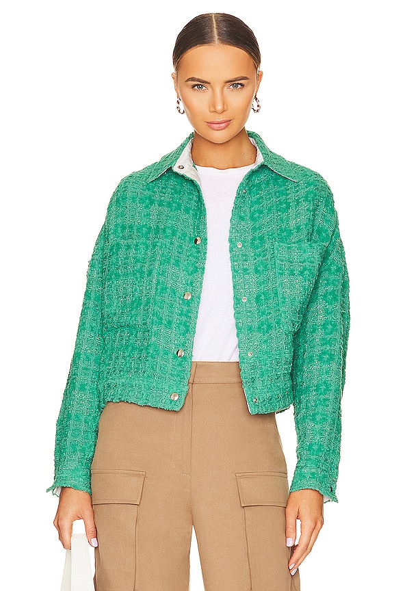 IRO Green Tweed Ezro Shacket