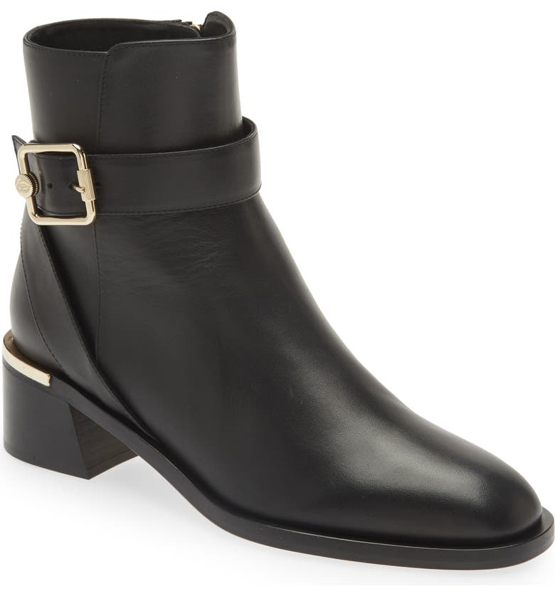 Black Jimmy Choo Clarice Leather Bootie 