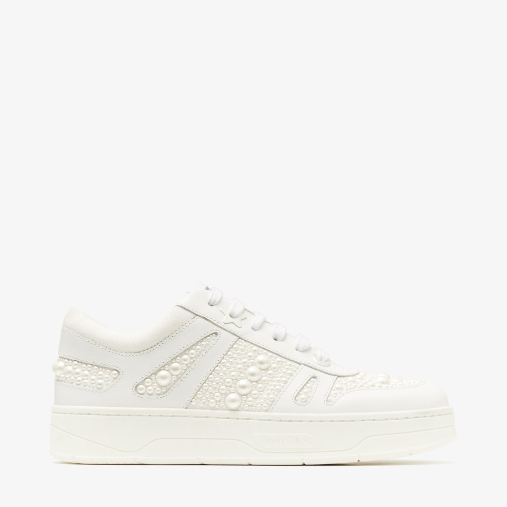 White Jimmy Choo Hawaii sneakers