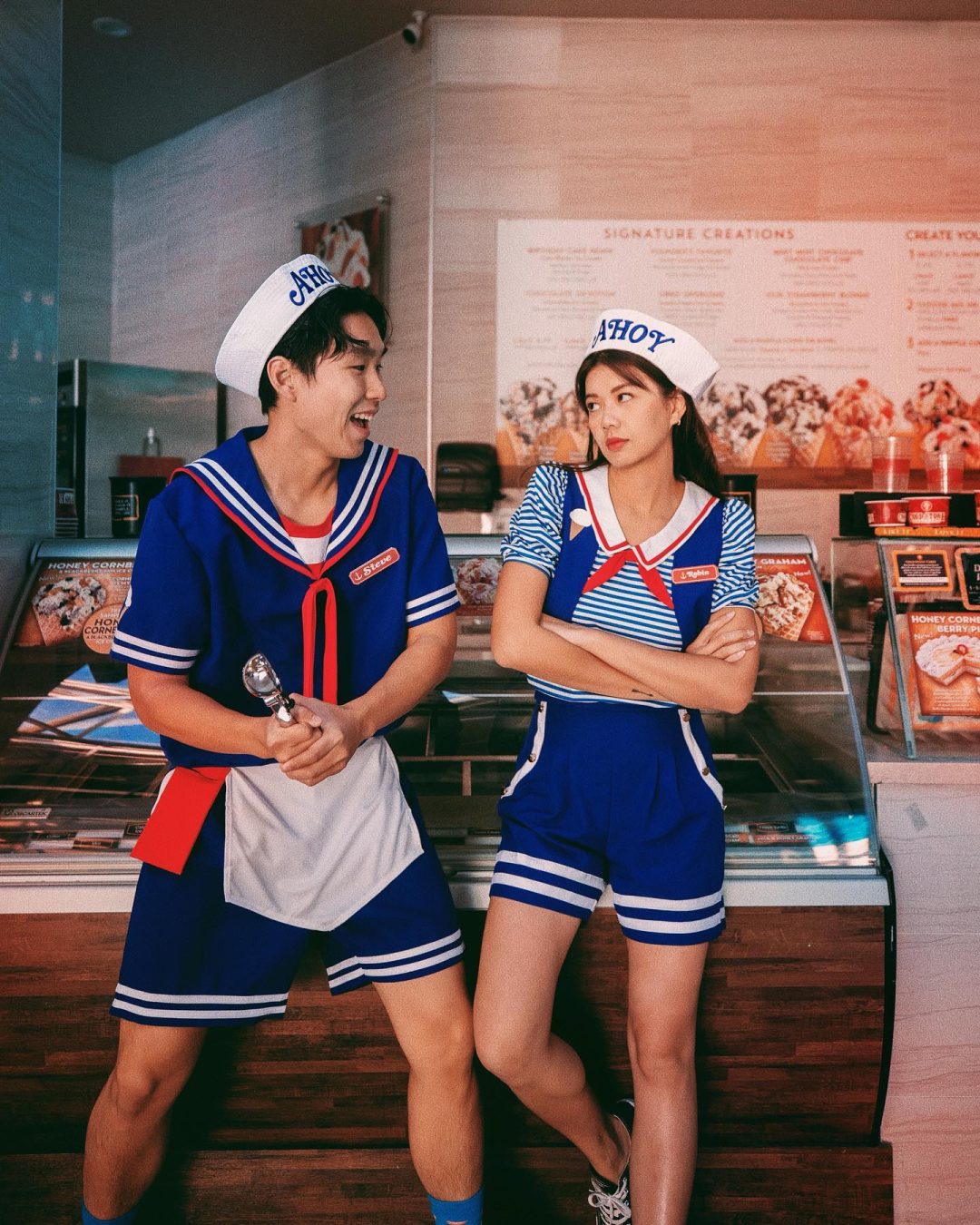 Couples Scoops Ahoy Halloween costume from Stranger Things