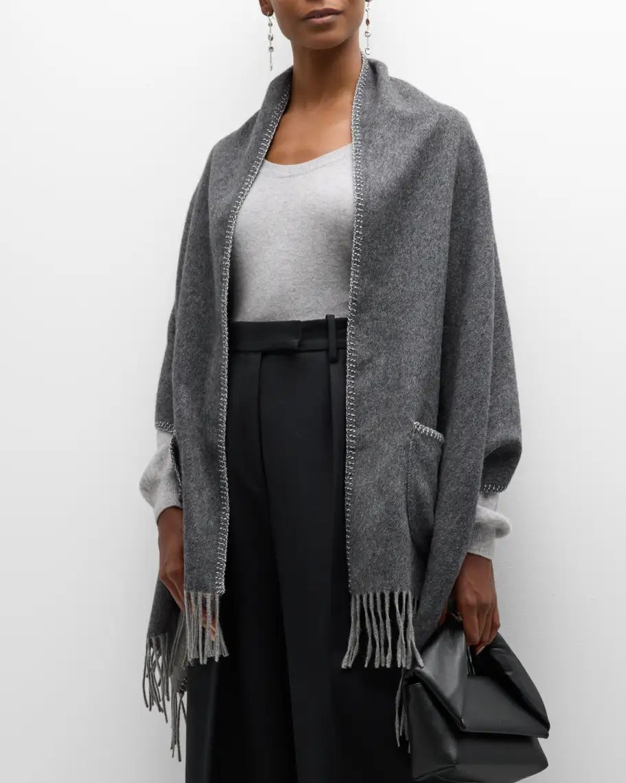 Grey Alonpi Tiny Cashmere Wrap 