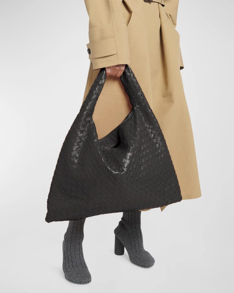 Brown Bottega Veneta Large Hop Bag 