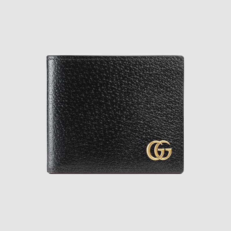 Black Gucci GG Marmont Leather Bi-Fold Wallet 