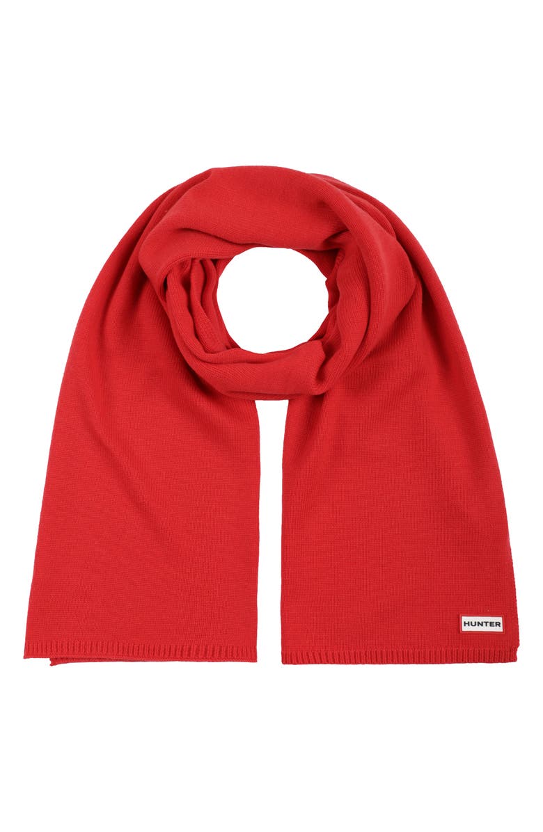 Red Hunter Play Essential Recycled Polyester Blend Scarf 