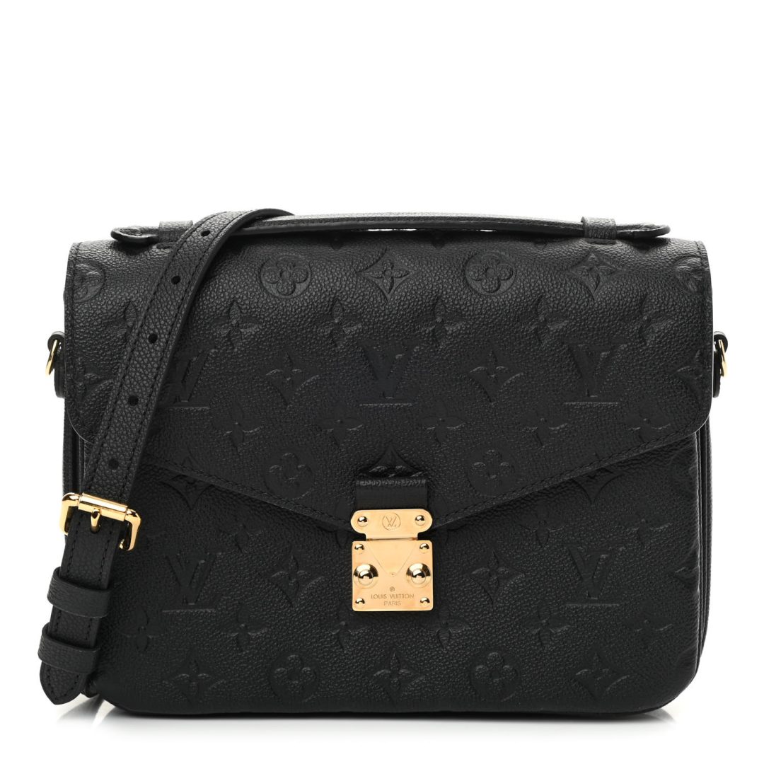 Black Louis Vuitton Empreinte Pochette Metis Bag