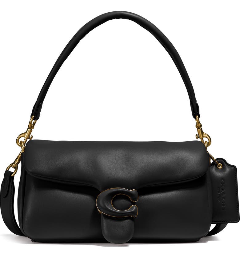 Black Coach Pillow Leather Crossbody Bag 