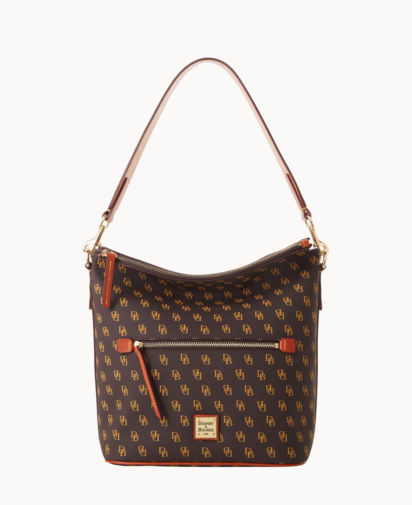 Dark brown Dooney and Bourke Gretta Large Sac shoulder bag