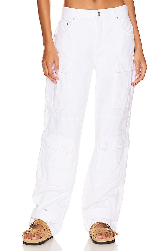 White GRLFRND Lex Cargo Jean