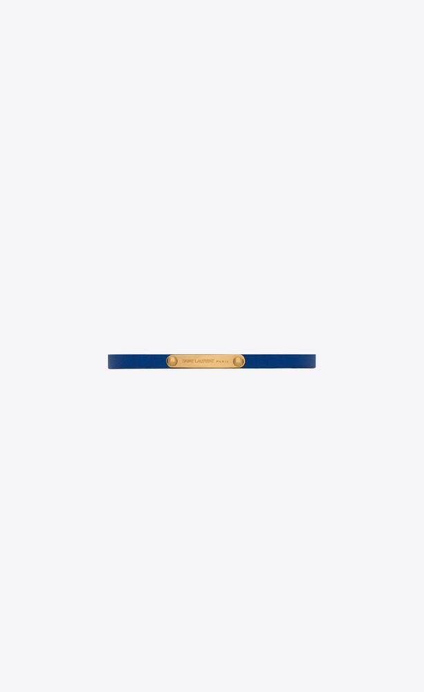 Blue and gold Saint Laurent Id Bracelet In Metal 