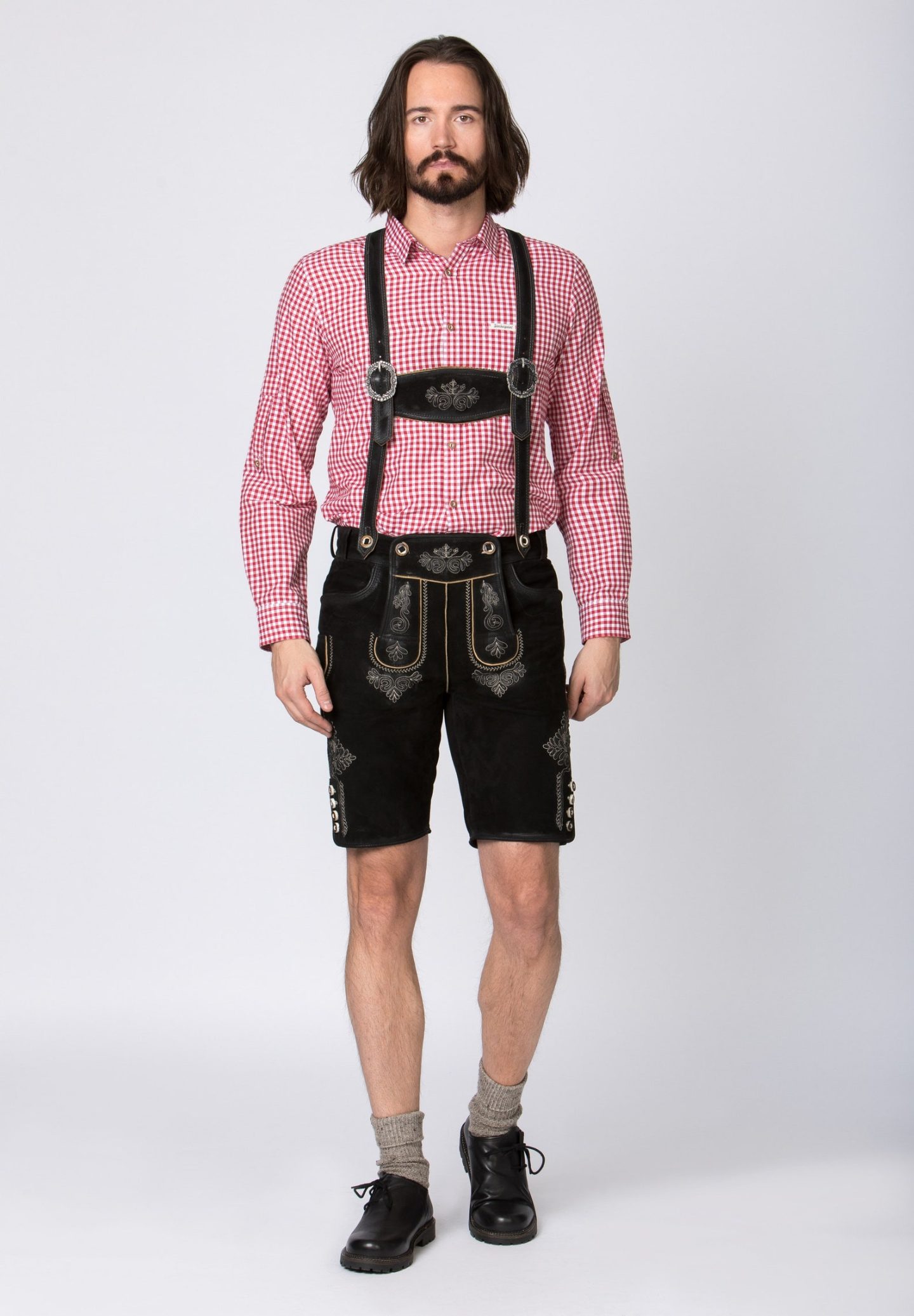 Short black lederhosen