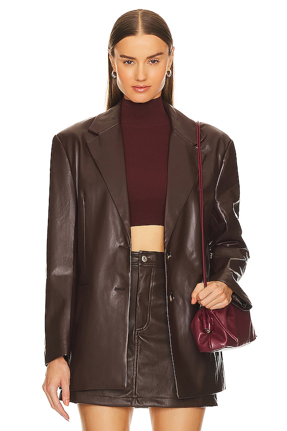 Brown ASTR the Label Ezra Blazer 