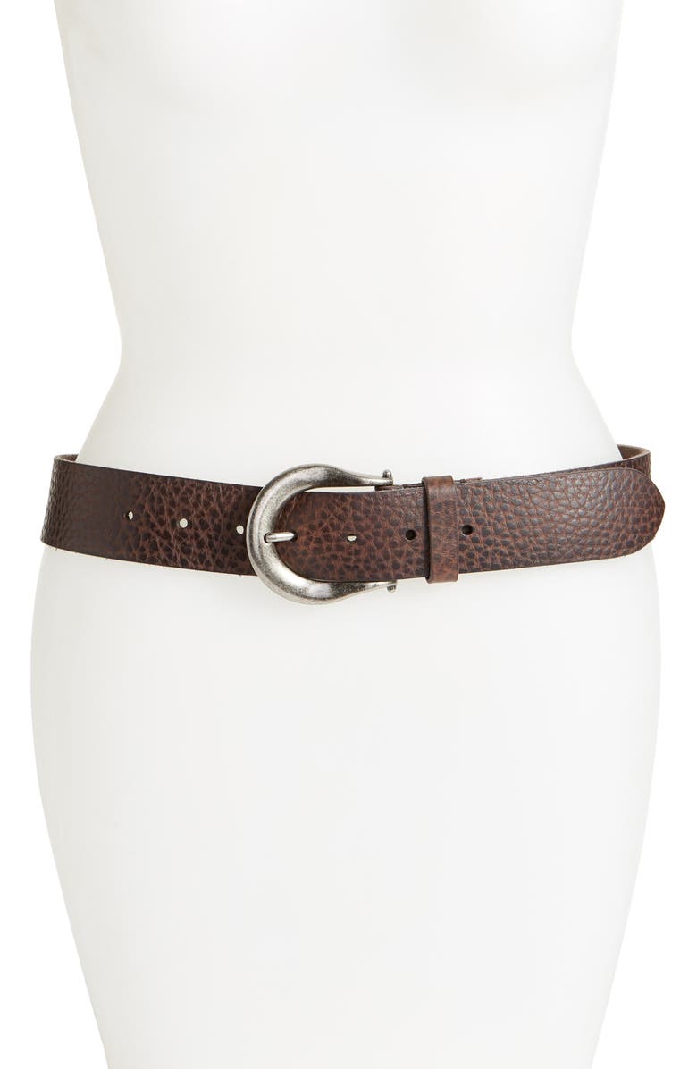 Brown AllSaints Western Leather Belt 