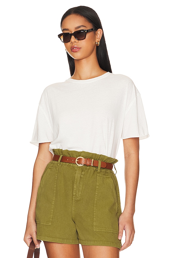 White Free People Nina Tee 