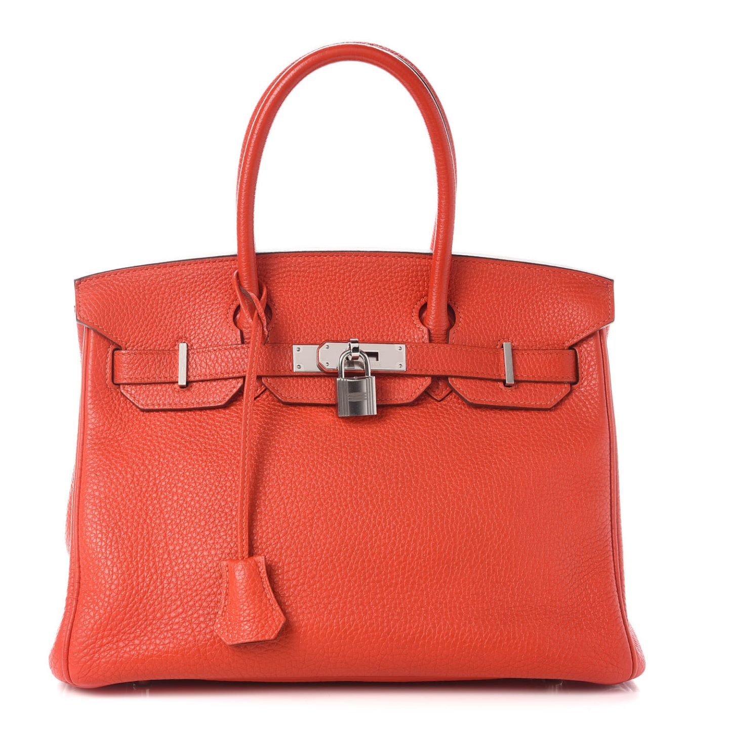 Orange Hermes Taurillon Clemence Birkin 30 