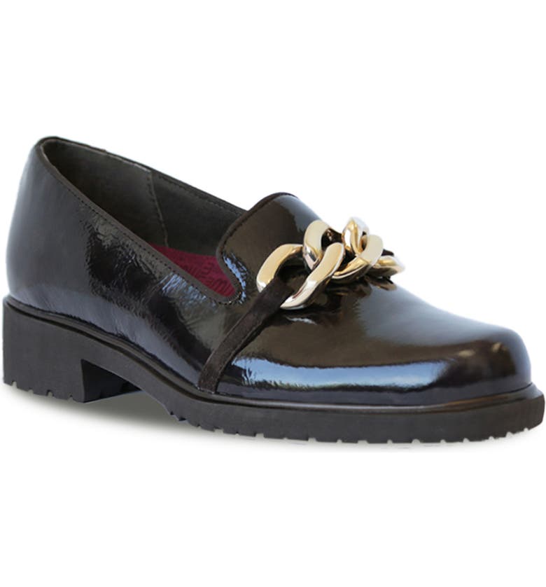 Black Munro Viv Lug Loafer 
