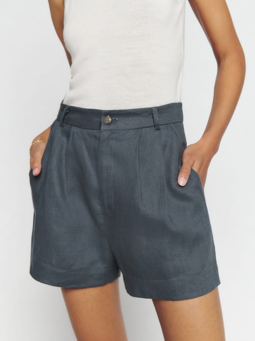 Grey Reformation Mason Linen Short 