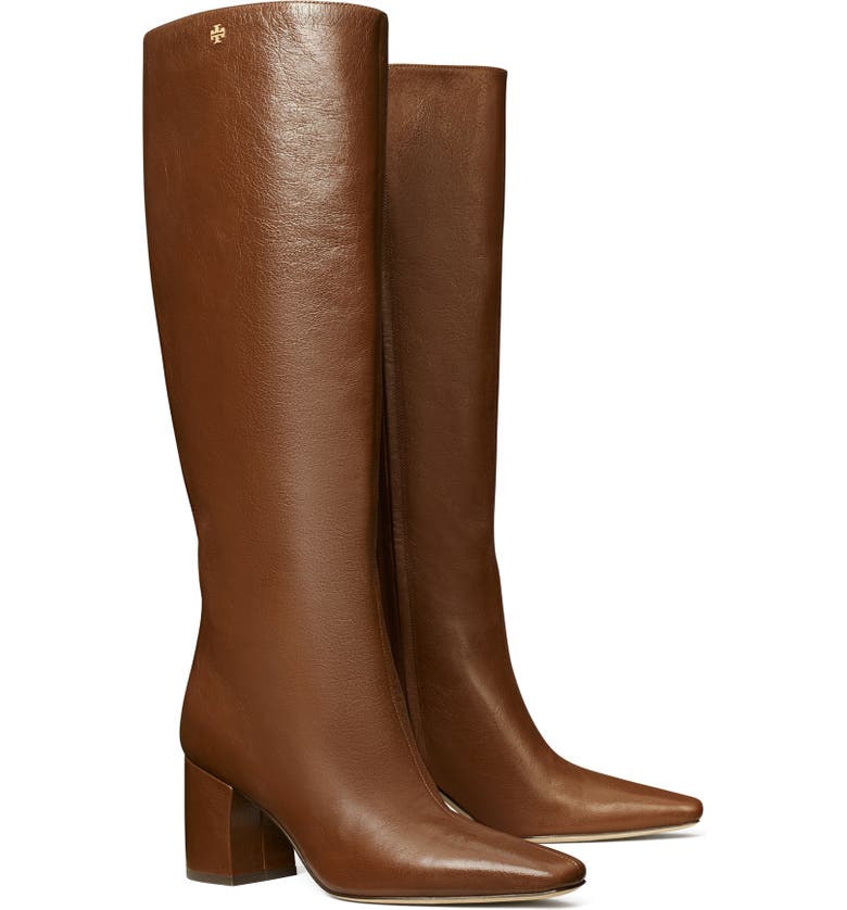 Brown Tory Burch Banana Knee High Boot