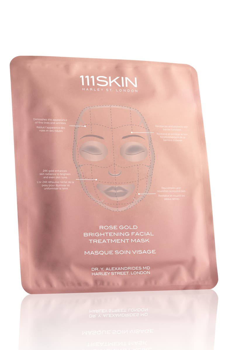 Pink 111Skin Rose Gold Brightening 5-Piece Facial Mask Box 