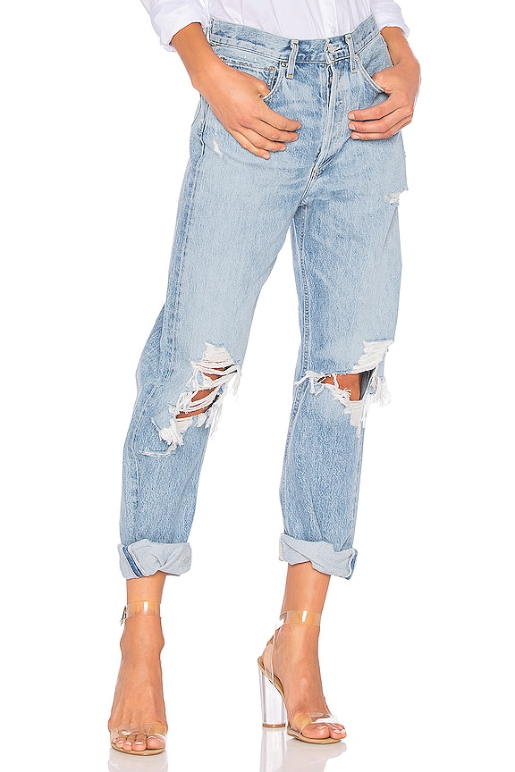 Light blue Agolde 90's Mid Rise Loose Fit Jeans