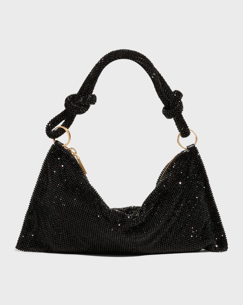 Black Cult Gaia Hera Nano Knotted Embellished Shoulder Bag 