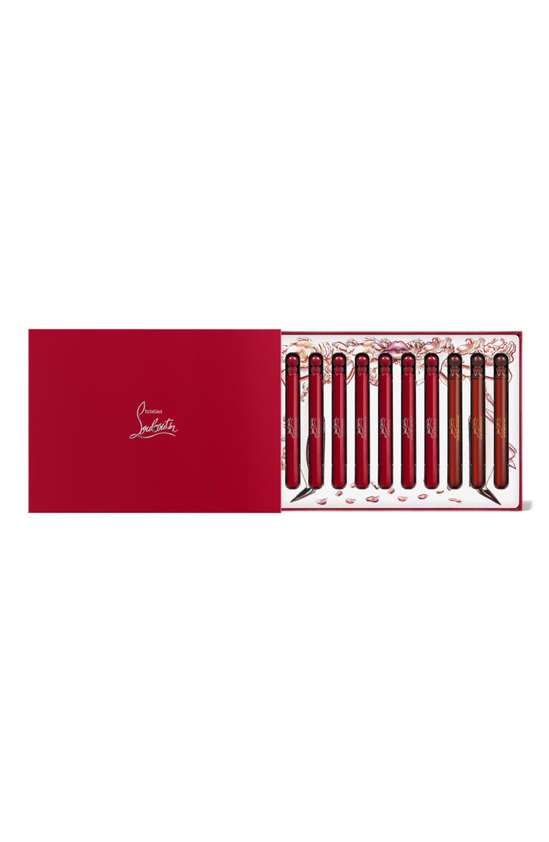 Red and white Christian Louboutin Loubiworld Club Scent Fragrance Collection 