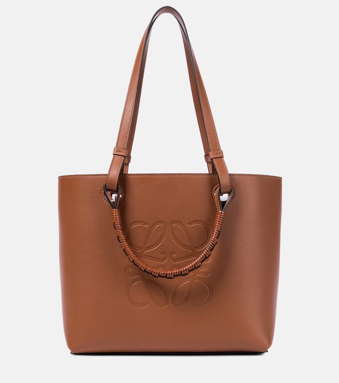 Brown Loewe Anagram Small leather tote 