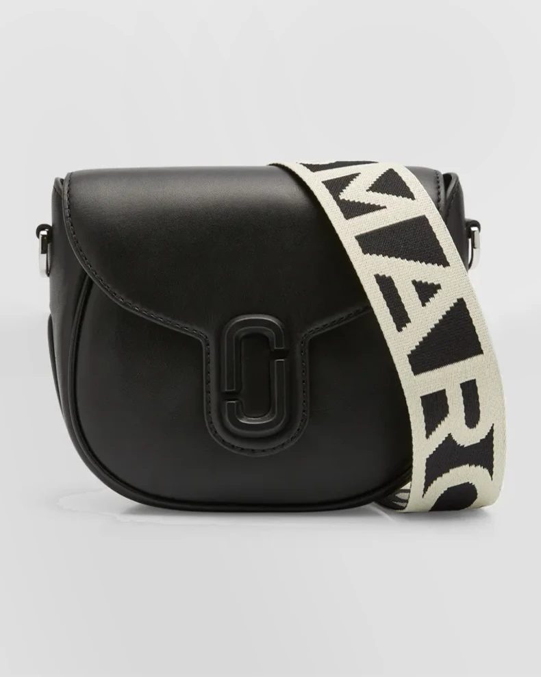 Black Marc Jacobs The Covered J Marc Small Saddle Bag 