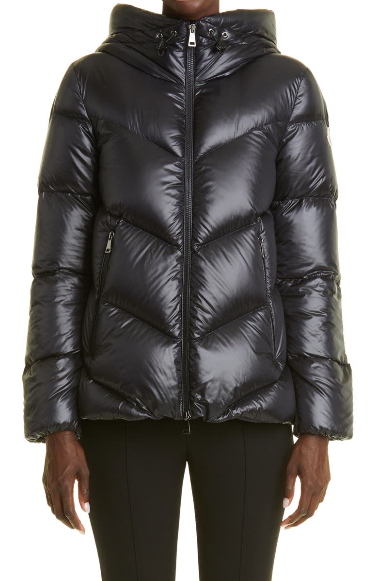 Black Moncler Chambon Down Puffer Jacket 