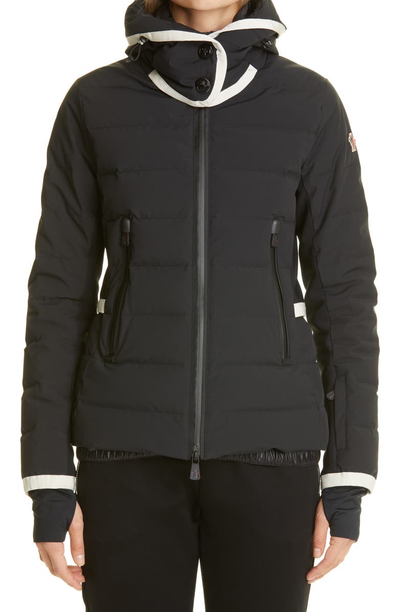 Black and white Moncler Grenoble Lamoura 750 Fill Power Down Puffer Jacket 