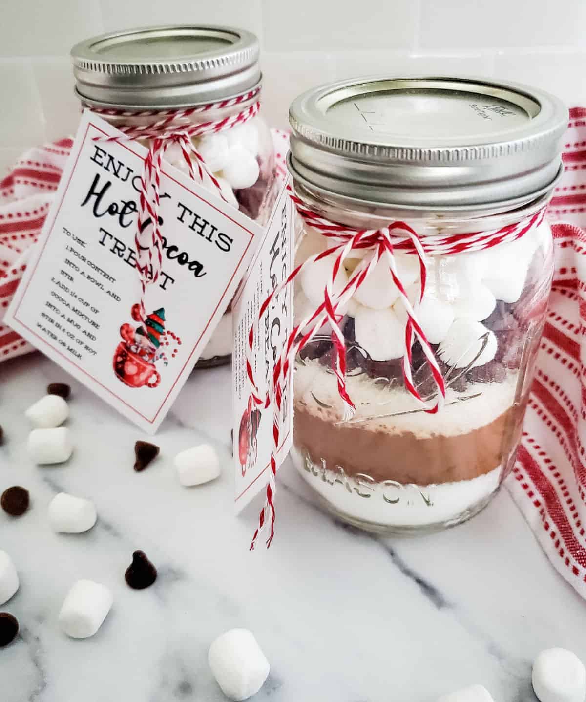 Hot Cocoa In A Jar Christmas DIY Gift