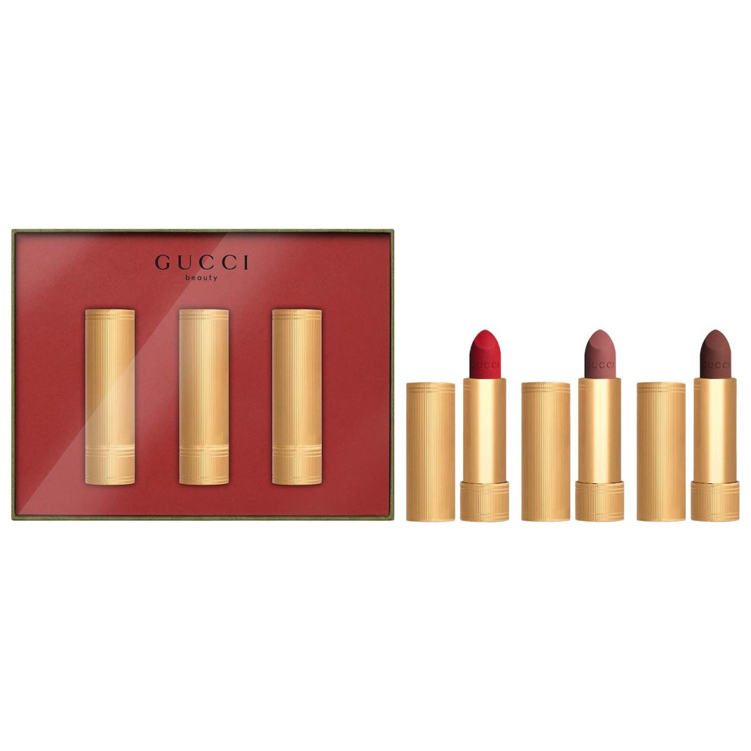 Gucci lipstick trio gift set