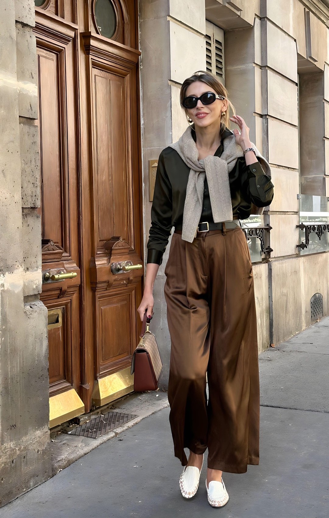 17 Chic Outfits To Wear With Silk Or Satin Pants