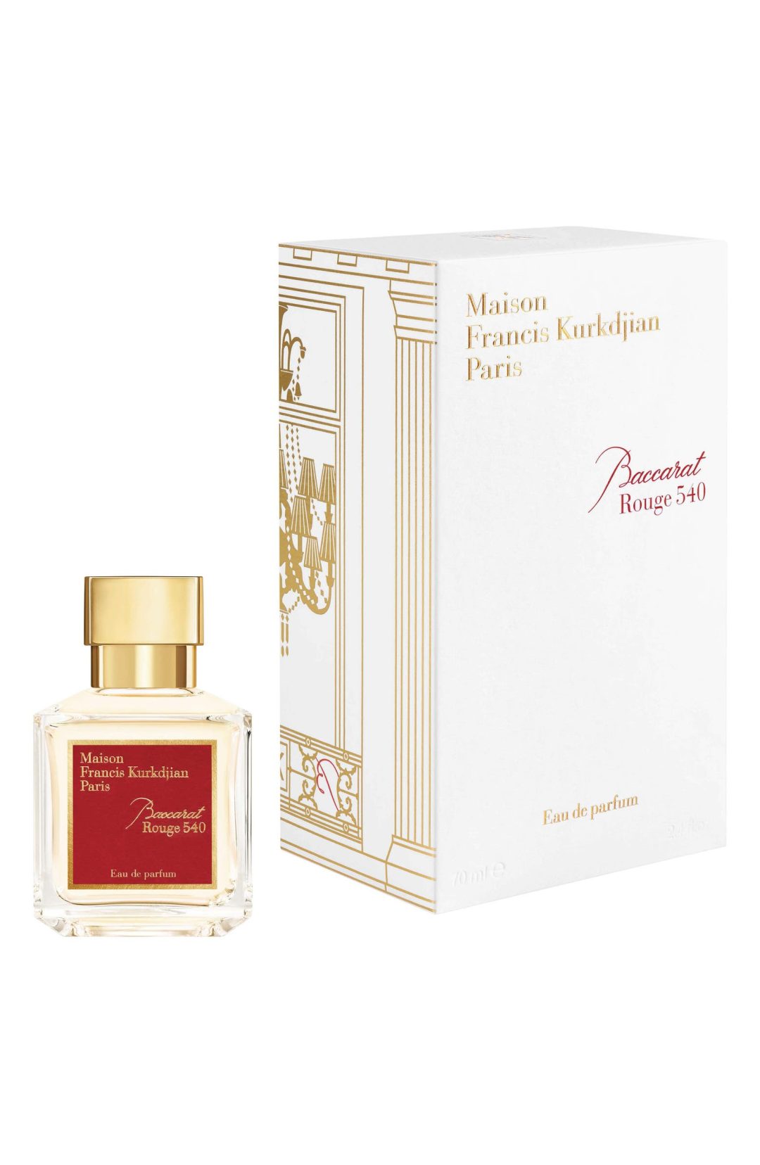 Gold, red, and white Maison Francis Kurkdjian Baccarat Rouge 540 Eau de Parfum 