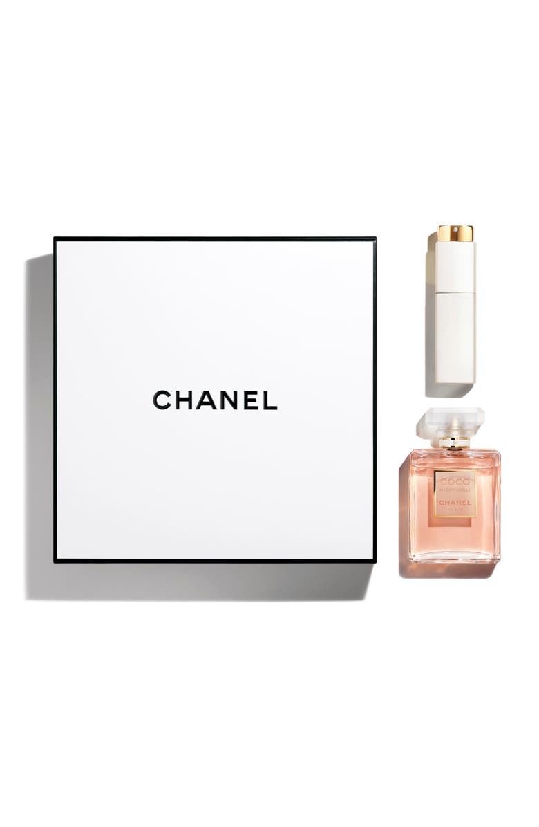 Black, white and pink Chanel Coco Mademoiselle Twist & Spray Set 