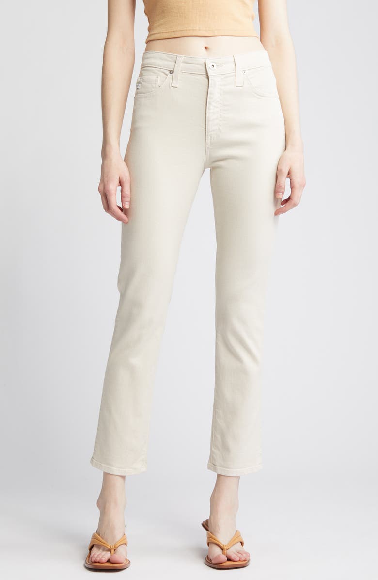 Off-white AG Mari High Waist Crop Jeans 