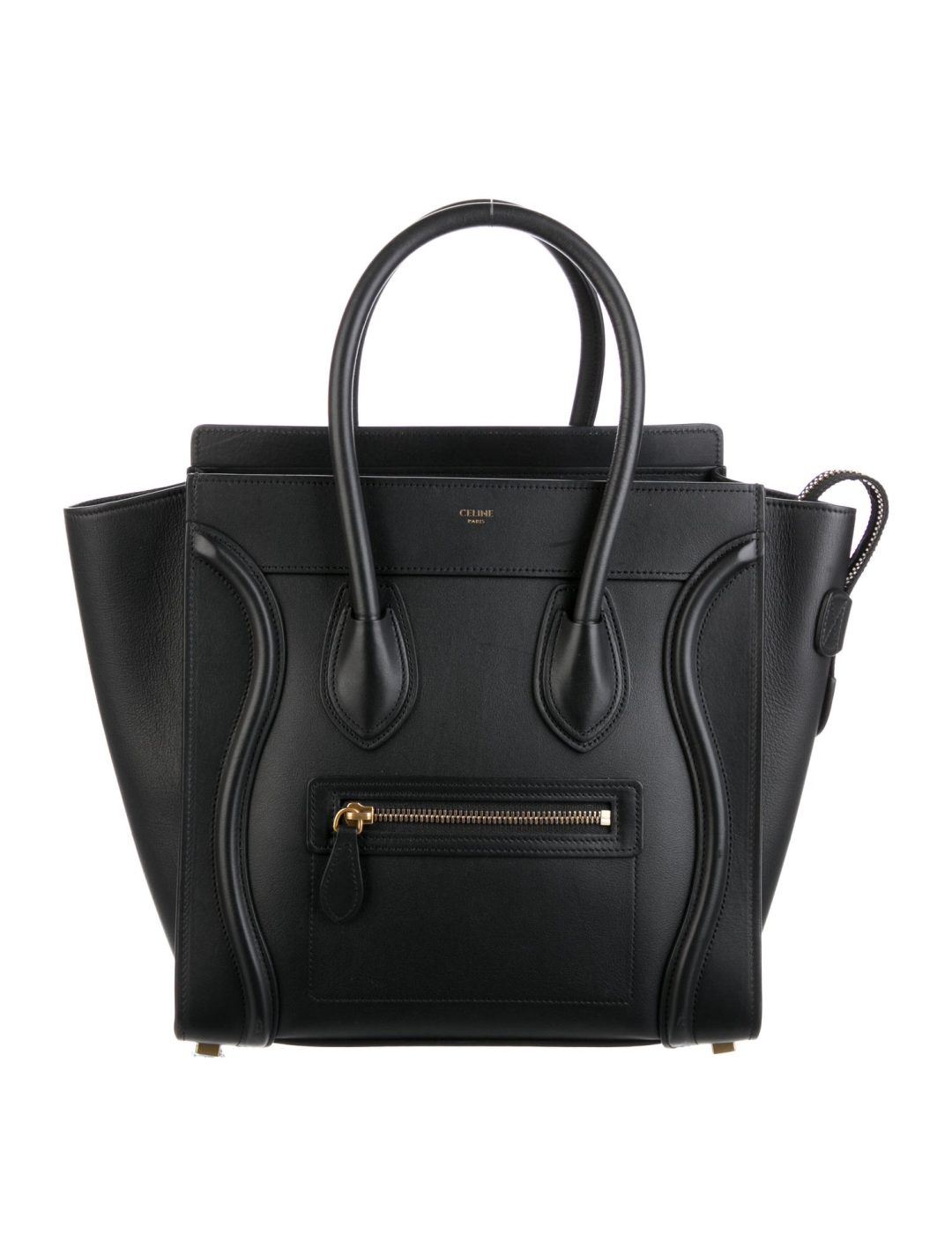 Black Celine Mini Luggage Tote