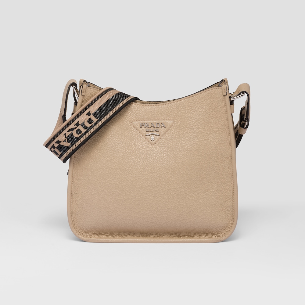 Beige Prada Leather hobo bag 