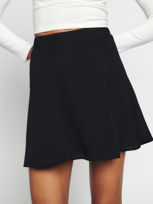 Black Reformation Flounce Skirt 