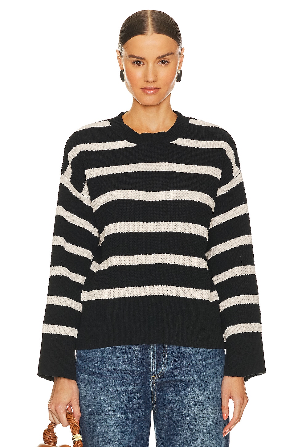 Black and white Sanctuary Chilly Out Sweater 